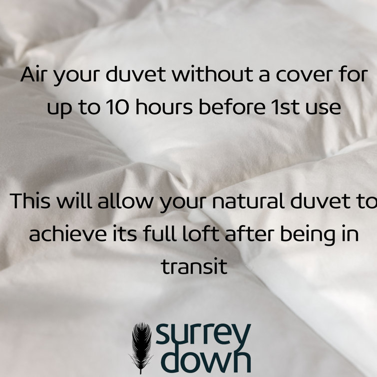 Surrey Down 80 Goose Down 4.5tog Duvet & Reviews Wayfair.co.uk